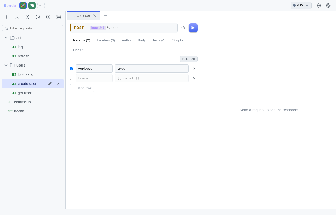 Senda desktop app